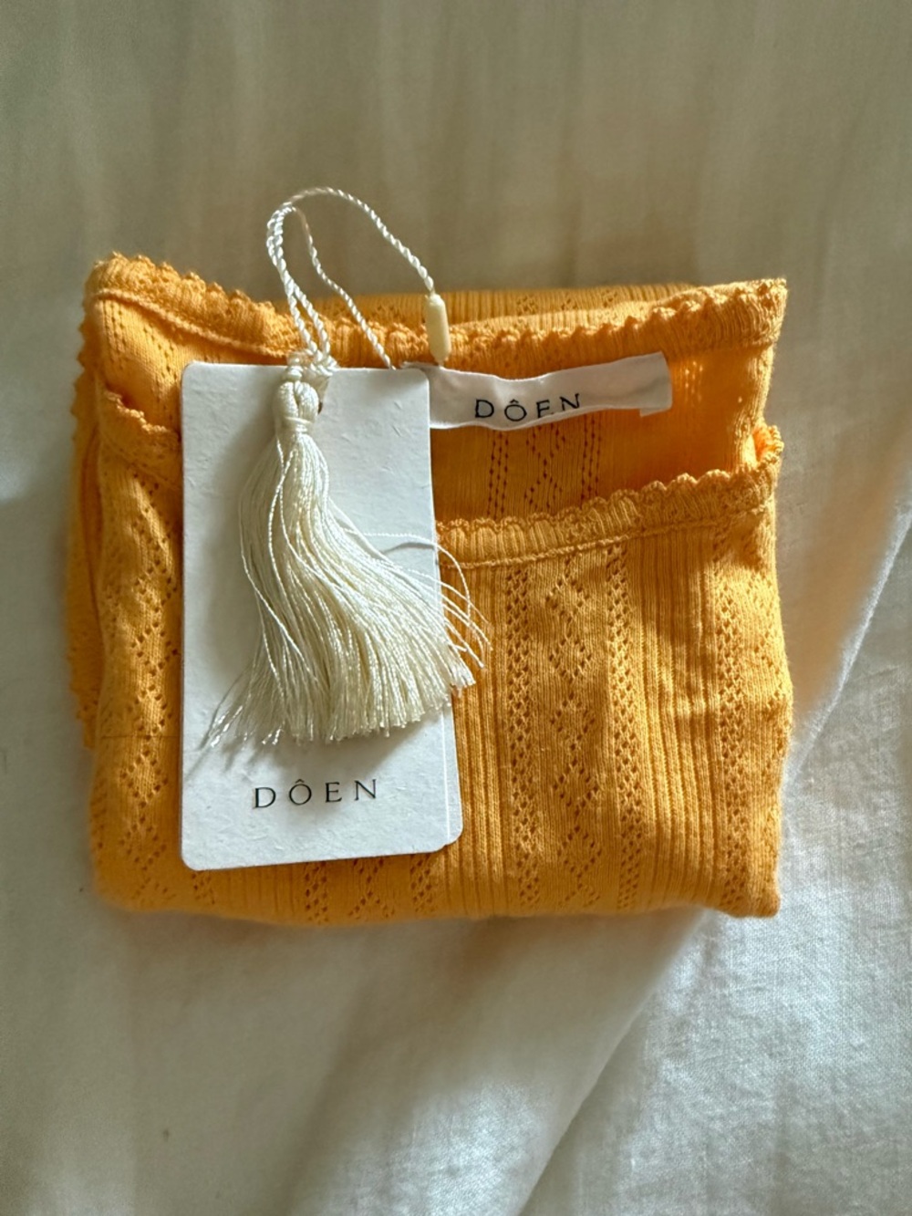 Doen Women's Yellow tank - Picture 4 of 4